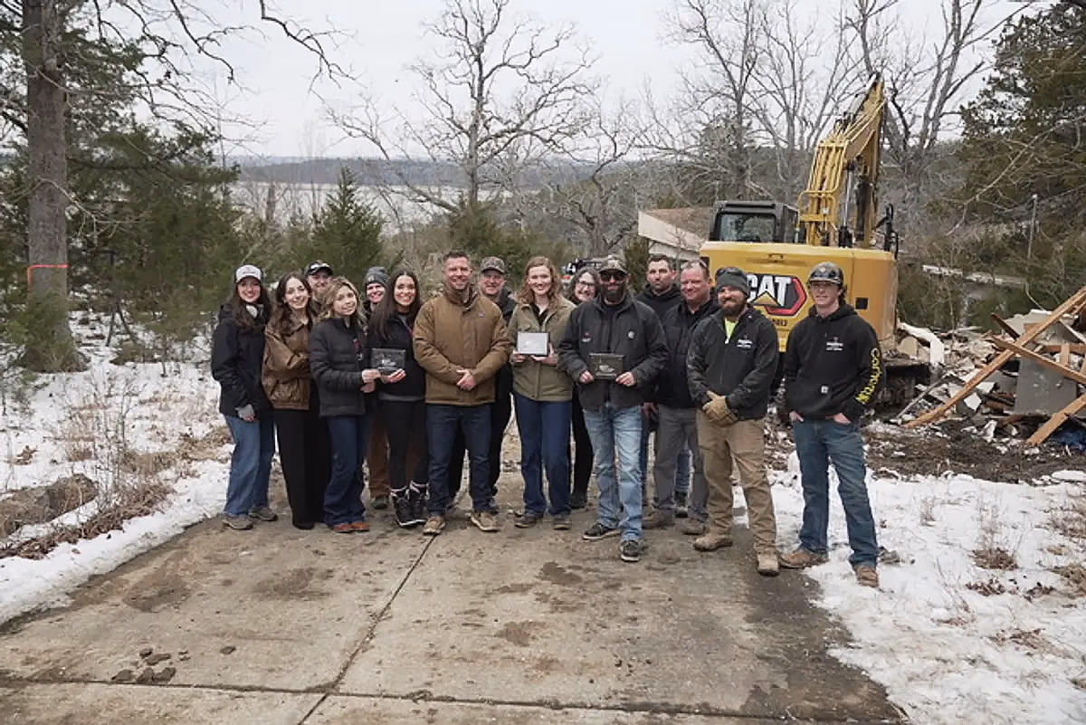 The Crownover Company team accepting the 2025 Best of the Twin Lakes awards