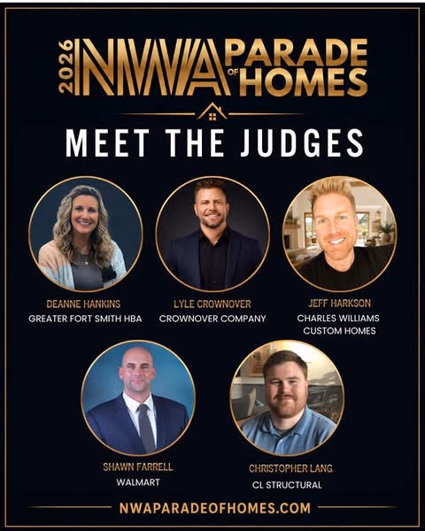 Meet the Judges panel for the 2026 Northwest Arkansas Parade of Homes, featuring Lyle Crownover