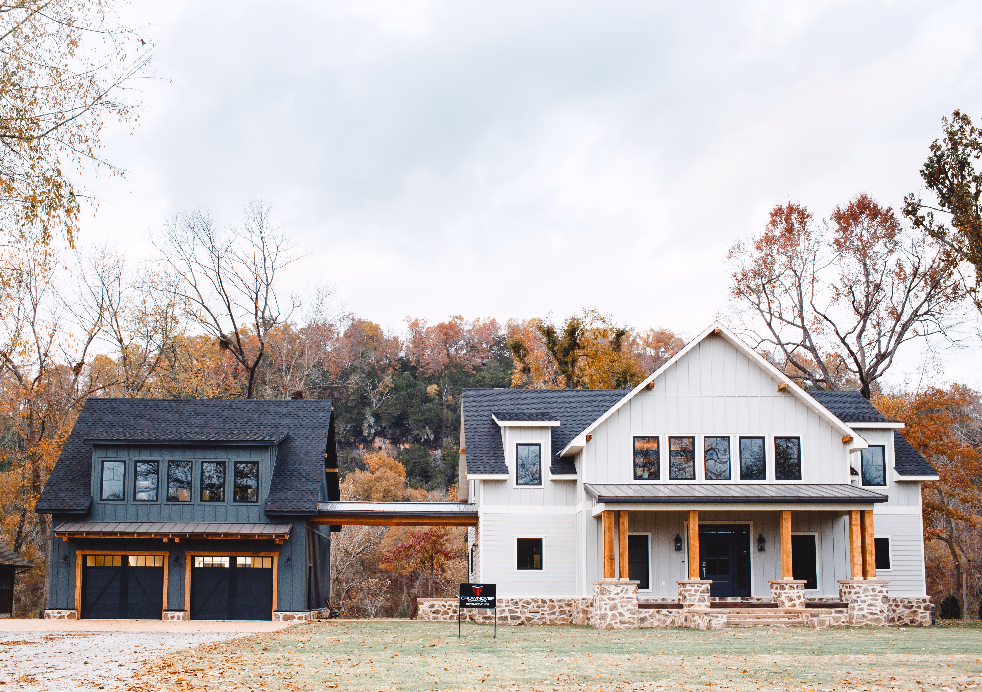 Custom home exterior — vision realized